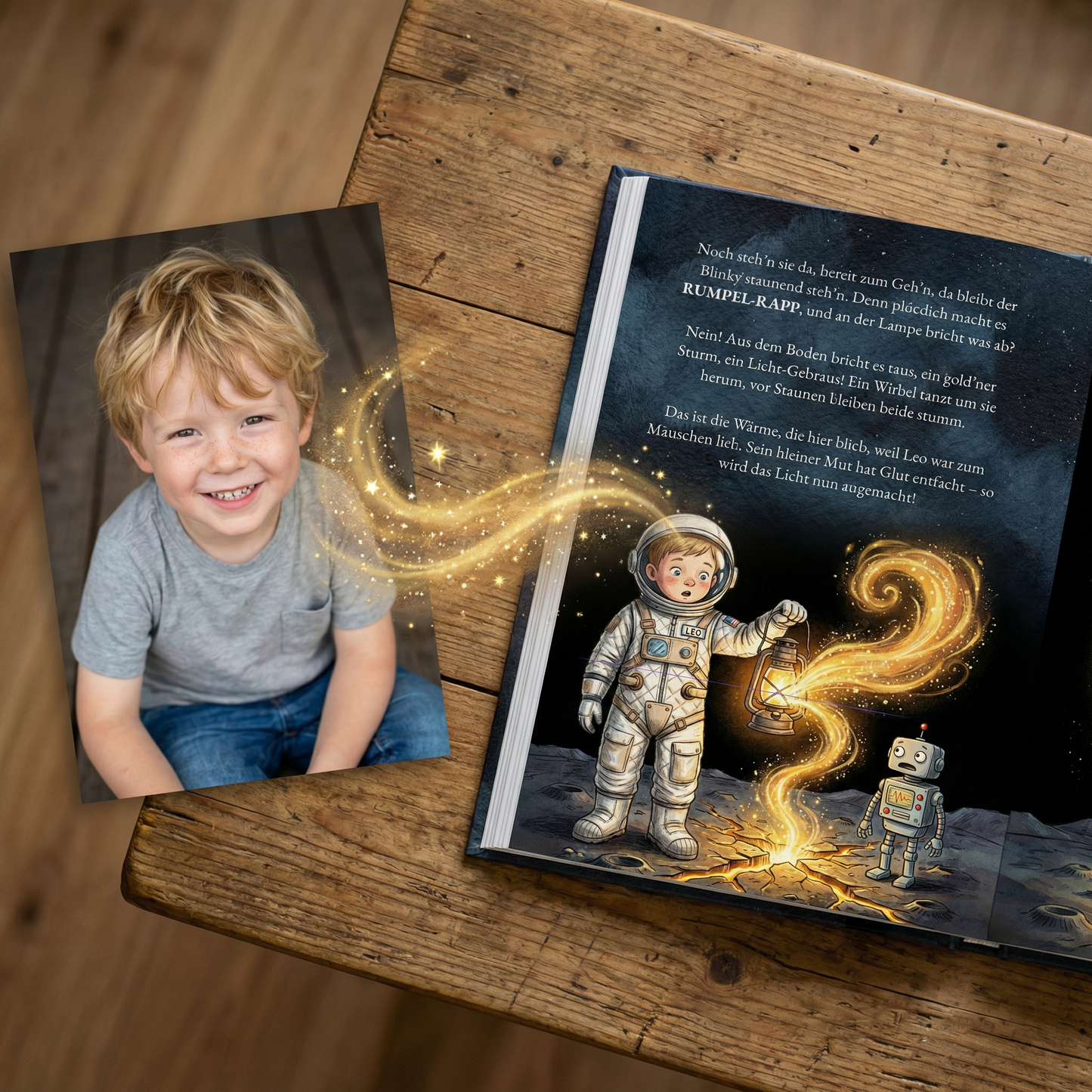 Ein Abenteuer über Mut – Dein Kind als Held 🚀