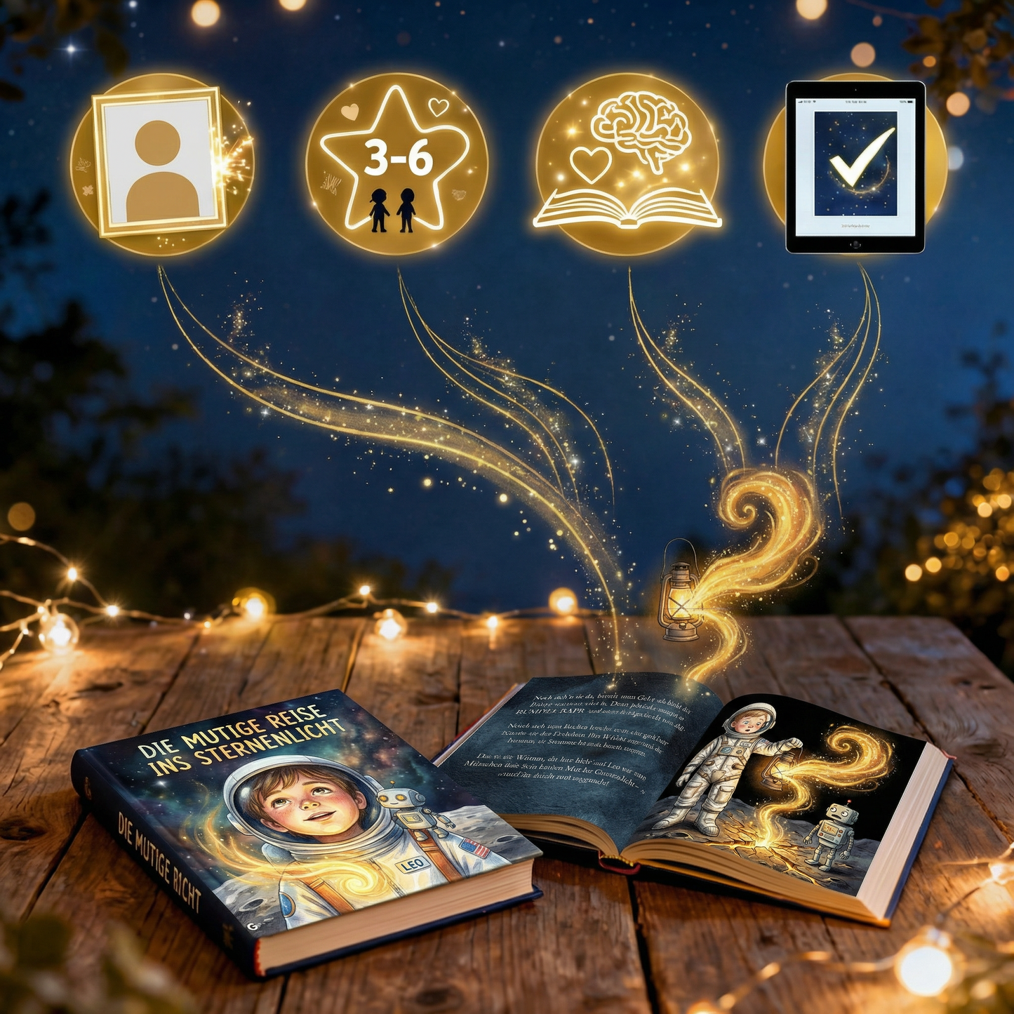 Ein Abenteuer über Mut – Dein Kind als Held 🚀