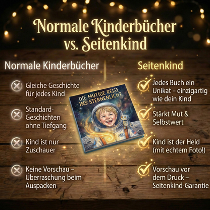 Ein Abenteuer über Mut – Dein Kind als Held 🚀